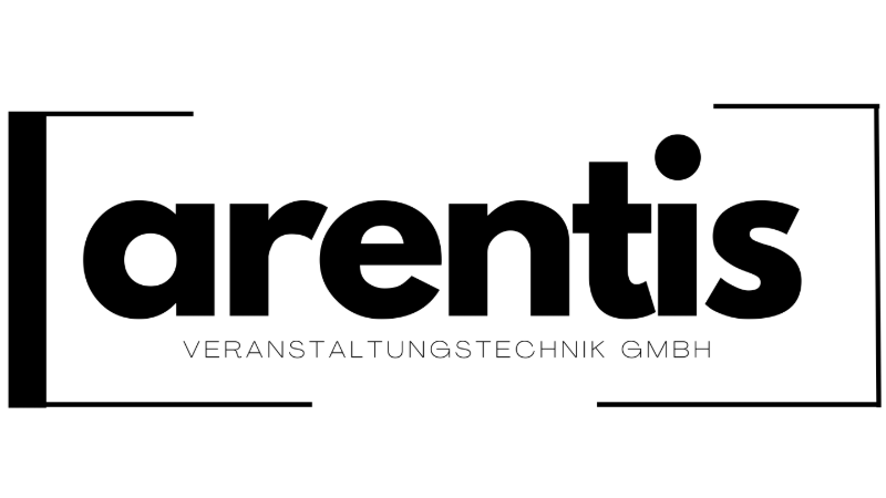 Logo der arentis veranstaltungstechnik GmbH in Schwarz