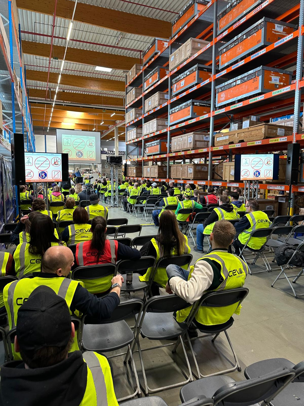 Betriebsversammlung Logistikkonzern